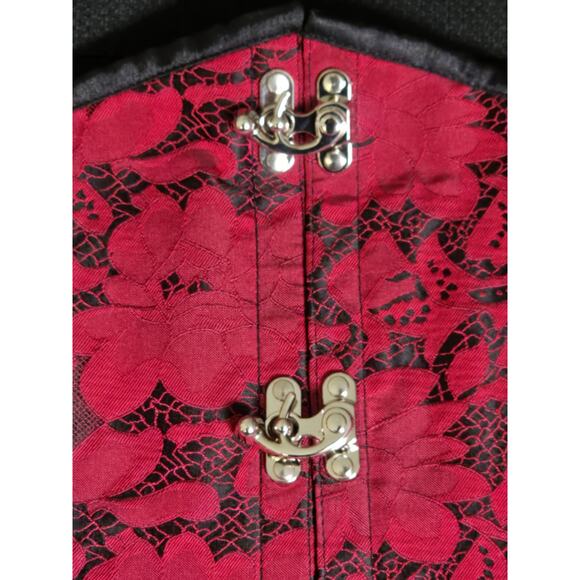 Women Corset Top Victorian Bustier Lace up Tummy Control Gothic Underbust US M - Picture 3 of 12